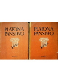 Platona Państwo Tom 1 i 2 1948 r.