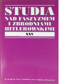 Studia nad faszyzmem i zbrodniami hitlerowski XXVI