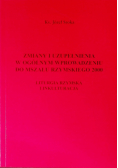 Zmiany i uzupełnienia w ogólnym wprowadzeniu do Mszału Rzymskiego 2000