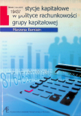 Inwestycje kapitałowe w polityce rachunkowości grupy kapitałowej