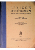 Lexicon specificorum współczesnej terapii polskiej 1950 r.