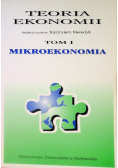 Teoria ekonomii Tom I mikroekonomia