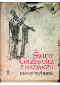 Święty Grzegorz z Nazjanzu mowy wybrane