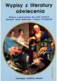 Wypisy z literatury oświecenia