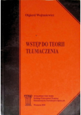 Wstęp do teorii tłumaczenia
