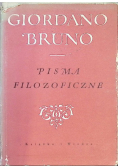 Bruno Pisma filozoficzne