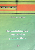 Odpowiedzialność materialna pracowników