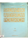 Słownik artystów polskich Tom III