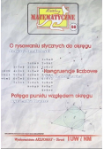 Miniatury matematyczne 58. O rysowaniu stycznych do okręgu. Kongruencje liczbowe. Potęga punktu względem okręgu