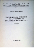 Zagadnienia wiejskie w literaturze Polskiego oświecenia Część 1