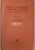Główne zagadnienia i kierunki filozofii Teoria poznania