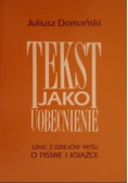 Tekst jako uobecnienie