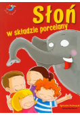 Słoń w składzie porcelany
