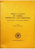 Sigla Latina in Libris Impressis Occurrentia