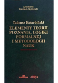 Elementy teorii poznania logiki formalnej i metodologii nauk