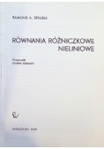 Równania różniczkowe nieliniowe