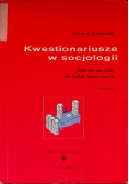Kwestionariusze w socjologii