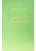 Lirycy francuscy Wybór poezji 1924 r.
