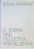 Z badań nad Filozofią współczesną