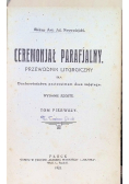 Ceremonjał parafialny Tom I 1922 r.