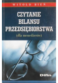 Czytanie bilansu przedsiębiorstwa dla menedżerów