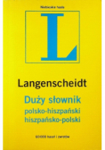 Duży słownik polsko hiszpański hiszpańsko polski