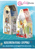 Kolorowanki domki Ulica budowlana i strażacka