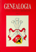 Genealogia studia i materiały historyczne Tom 1