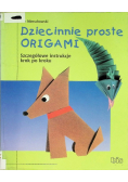 Dziecinne proste origami