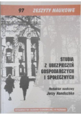Studia z ubezpieczeń gospodarczych i społecznych