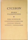 Cyceron Pisma filozoficzne Tom III