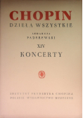Chopin dzieła wszystkie Tom XIV Koncerty