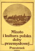 Miasto i kultura polska doby przemysłowej Przestrzeń