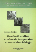 Kruchość staliwa w zakresie temperatur stanu stało ciekłego