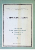 O spójności tekstu