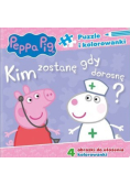 Peppa Pig Puzzle i kolorowanki Kim zostanę, gdy dorosnę?