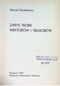 Zarys teorii wektorów i tensorów
