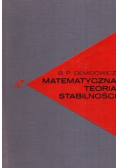 Matematyczna teoria stabilności