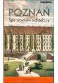 Poznań spis zabytków architektury