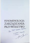 Fenomenologia zarządzania Przywództwo