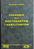 Poradnik dla doktorantów i habilitantów