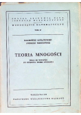 Teoria mnogości Tom 27