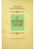 Ci których znałam