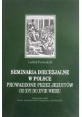 Seminaria diecezjalne w Polsce prowadzone przez Jezuitów od XVI do XVIII wieku