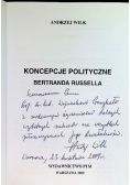 Koncepcje Polityczne Bertranda Russella Dedykacja autora