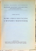 Nowe uwagi krytyczne o wyprawie warneńskiej, 1939 r.