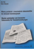 Wzory polskich i niemieckich dokumentów do ćwiczeń translacyjnych
