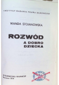 Rozwód a dobro dziecka