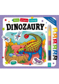 Mały artysta koloruje dinozaury