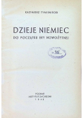 Dzieje Niemiec do początku ery nowożytnej 1948 r.